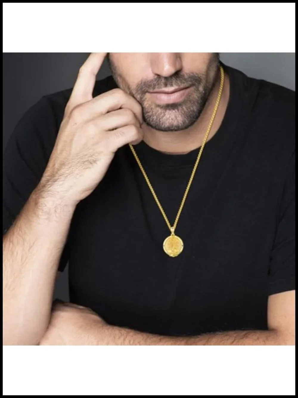 St Sebastian Pendant Necklace 925 Sterling Silver Gold Plated Stainless Steel